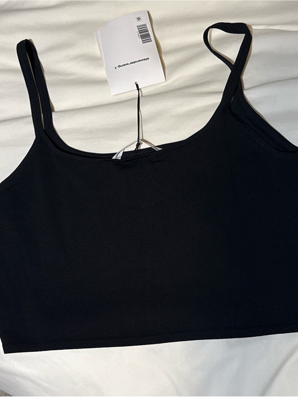 NWT Alexander Wang Scoop Neck Tank Printed High Density Logo - Picture 10 of 15